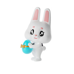 Easter Bunny 3d Illustration 