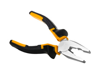 Obraz premium Orange pliers isolated on white background