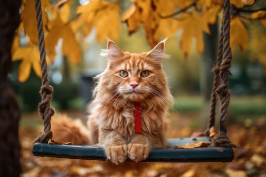 Fluffy hotsell red cat