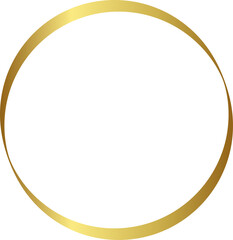 Gold Circle Frame Border