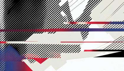 Obraz premium abstract black and white background wallpaper lines with space created with Generative AI technology