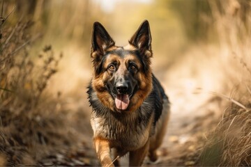 canine german shepherd. Generative AI