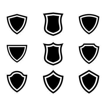 Shield Silhouette, Icon, symbol, Vector
