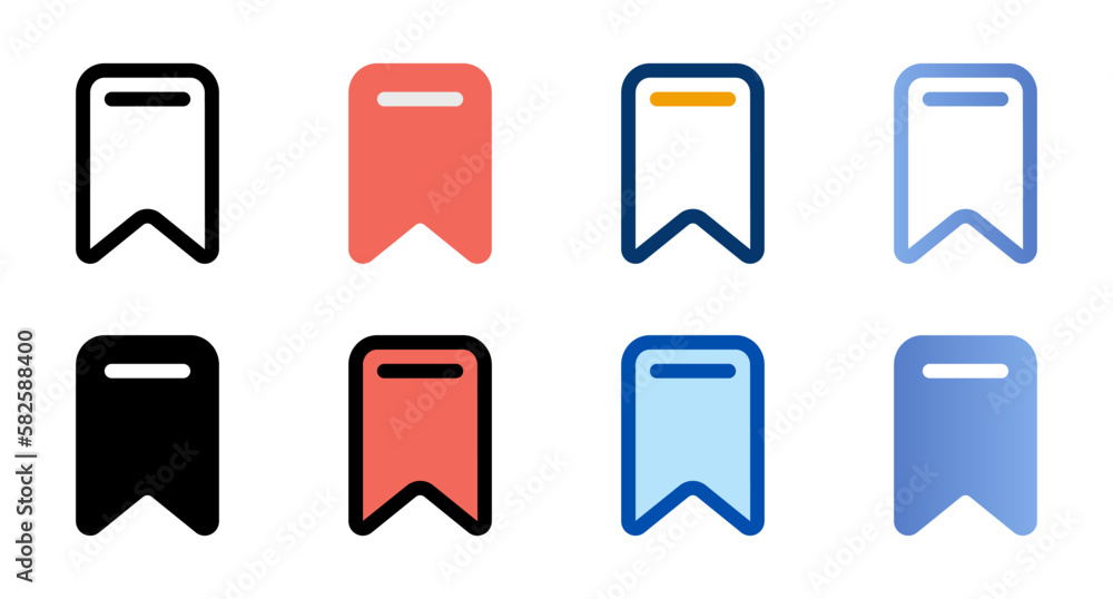 Poster label icons in different style. label icons. different style icons set. vector illustration