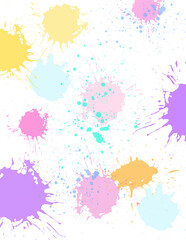 set of watercolor splashes