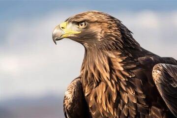 Eagle imperial of the east (Aquila heliaca). animal of the wild. Generative AI - obrazy, fototapety, plakaty
