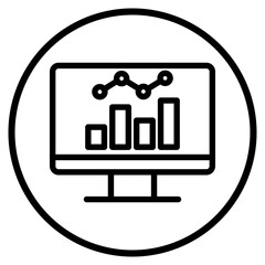 data analytics line icon
