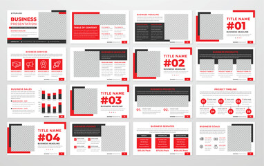 corporate presentation template design with minimalist concept and modern layout use for annual report and business profile	
