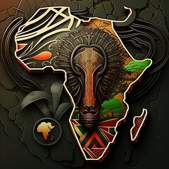 Africa Continent Art Generative AI