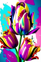 Tulip Splash Paint