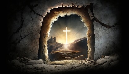 Fototapeta premium Empty Tomb of Jesus