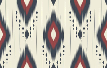 Ethnic abstract ikat art. Fabric Morocco, geometric ethnic pattern seamless  color oriental. Background, Design for fabric, curtain, carpet, wallpaper, clothing, wrapping, Batik, vector illustration