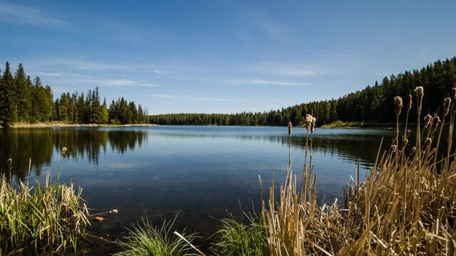 Loch Leven lake in Cypress Hills Provincial Park, Saskatchewan, Canada