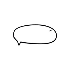 Vector Illustration of Hand drawn Bubble Chat in Doodle art style