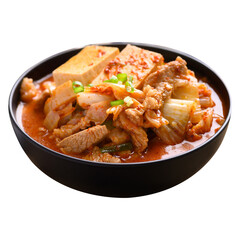Korean kimchi soup with tofu (Kimchi Jjigae)	