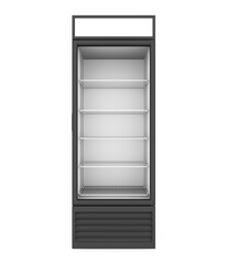 Commercial Display Refrigerator Isolated