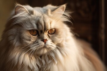 beautiful Persian breed cat. Generative AI