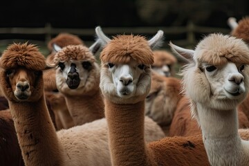 Alpacas up up and personal. Generative AI