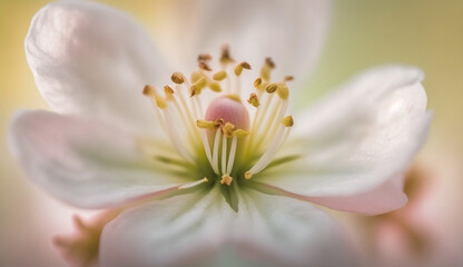Fototapeta na wymiar Close up of flower petal innature beauty ,generative AI