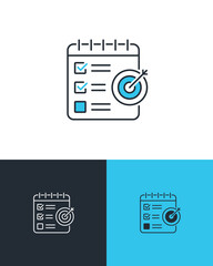 Project Management Checklist Target Icon - 582604644