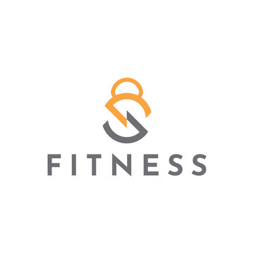 illustration vector graphic fitness logo letter s