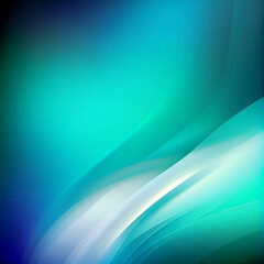 Fototapeta premium teal and turquoise, abstract background design, gradient, blur, modern, Generative AI