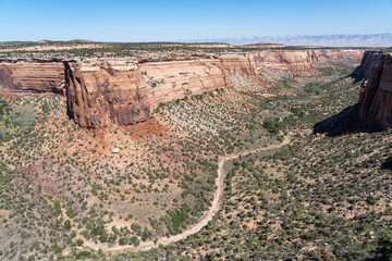 The view of the Colorado National Monument