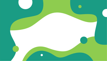 Colorful geometric background. Green wave background design. Vector illustration. Perfect for wallpapers, poster designs, banners, templates and more