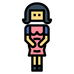 pregnant filled outline icon style