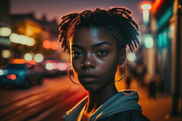 portrait of a person in the city