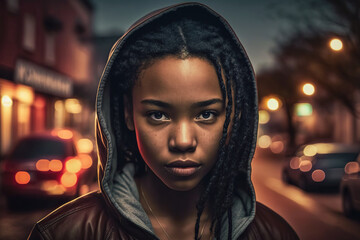 portrait of a person in the city