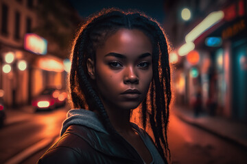 portrait of a person in the city