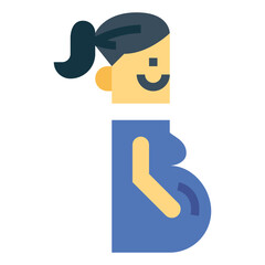 pregnant flat icon style