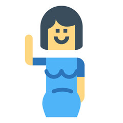 pregnant flat icon style