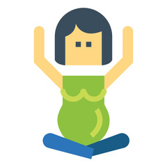 pregnant flat icon style
