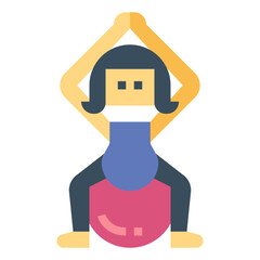 pregnant flat icon style
