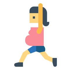 pregnant flat icon style