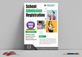 School Addmission Flyer Design Template