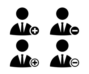  Profile vector icons set