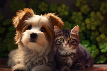 Cat and a Dog, Created with generative AI