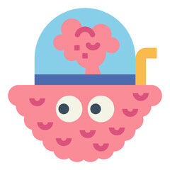 alien flat icon style