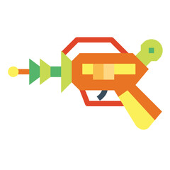 Fototapeta premium Space Gun flat icon style