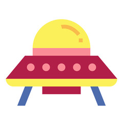ufo flat icon style