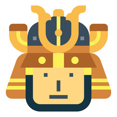 warrior flat icon style