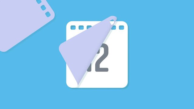 Date counting calendar. Ripped paper calendar to change the moments in the month.