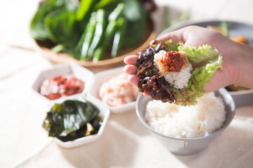 Korean traditional food, salted seafood