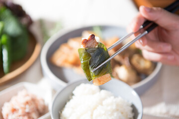 Korean traditional food, salted seafood