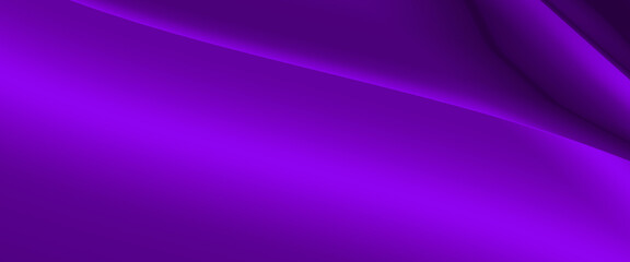 3D Abstract purple banner template design in a blurry soft style & a horizontal layout with a blank space for text. Used for social media as headers, post cover photos, profiles & virtual background.