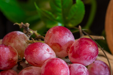 bunch of red grapes