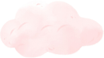 Obraz na płótnie Canvas cute baby cloud sky watercolour hand painting children illustration